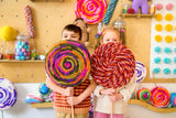 kids holding up jumbo lollipop crafts thumbnail