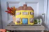 Cozy Yellow House Pillow image 1 thumbnail