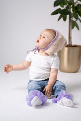 Garter Stitch Bonnet image 1 thumbnail