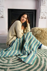 Staggered Stripe Lapghan image 1 thumbnail