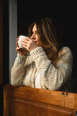 Knit Kit - Zip Front Neck Down Cardigan image 3 thumbnail