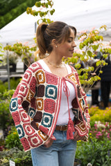 Crochet Kit - Granny Motif Cardigan thumbnail