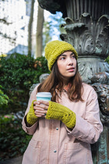 Munday Hat and Wrist Warmers (Crochet) thumbnail