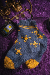 Blue knit socks thumbnail
