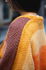 close up of color changing knit cardigan thumbnail