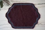 Crochet placemat with contrast color border thumbnail