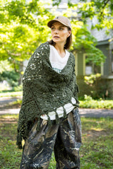 woman with shawl wrapped over her shoulder thumbnail