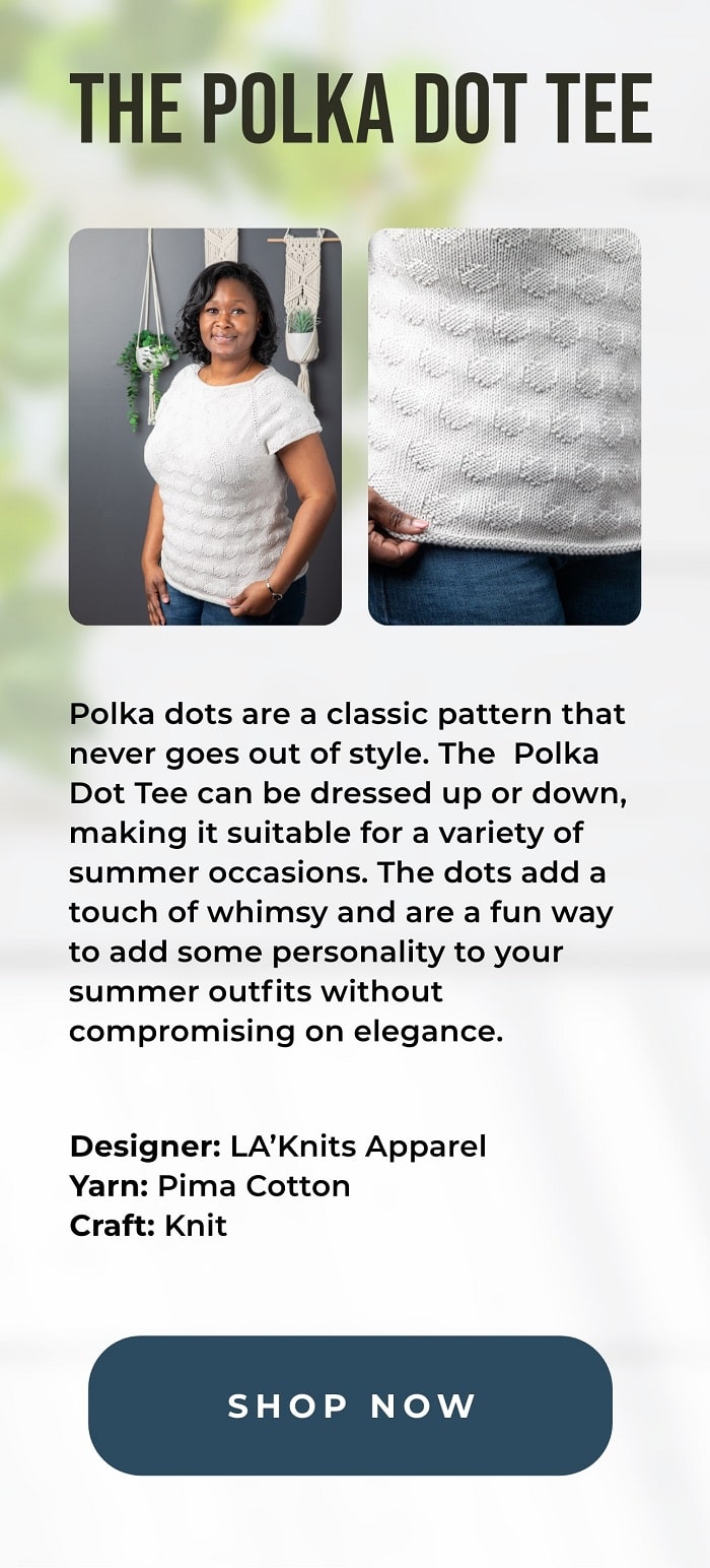 Knit Kit - Polka Dot Tee