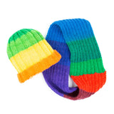 Knit Kit - Rainbow Hat and Cowl Set image 1 thumbnail