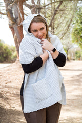 Crochet Kit - Pocket Shawl with Detachable Hoodie image 2 thumbnail