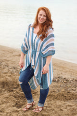 Crochet Kit - Shoreline Ruana image 1 thumbnail