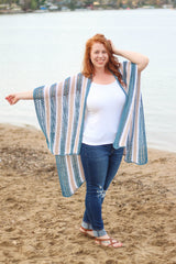 Crochet Kit - Shoreline Ruana image 2 thumbnail