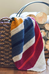 Crochet Kit - Cabin Stripes Blanket image 1 thumbnail