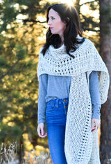 Crochet Kit - Winterfest Ruana image 2 thumbnail
