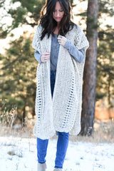 Crochet Kit - Winterfest Ruana image 1 thumbnail