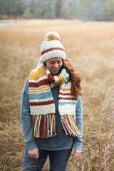 Knit Kit - Scrappy Hat and Scarf image 1 thumbnail