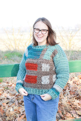 Crochet Kit - Tartan Plaid Sweater image 3 thumbnail