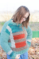 Crochet Kit - Tartan Plaid Sweater image 2 thumbnail