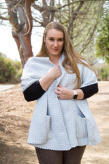 Crochet Kit - Pocket Shawl with Detachable Hoodie image 1 thumbnail