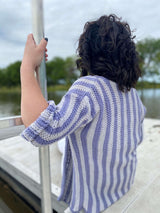 Knit Kit - Boater Striped Cardigan image 2 thumbnail