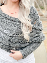 Knit Kit - Wrapped Up in Cables Sweater Scarf image 2 thumbnail