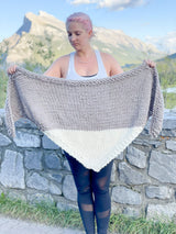 Knit Kit - Snow Cap Triangle Scarf image 2 thumbnail