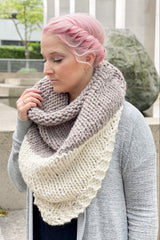 Knit Kit - Snow Cap Triangle Scarf image 1 thumbnail