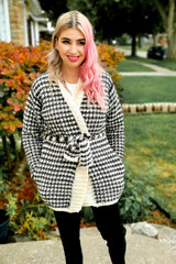 Crochet Kit - Houndstooth Comfy Cardigan image 2 thumbnail