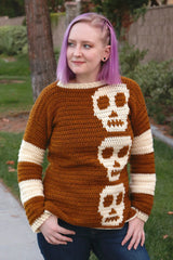 Crochet Kit - Sally Skulls Pullover image 1 thumbnail