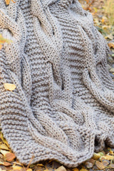 Knit Kit - Grand Cables Throw image 2 thumbnail