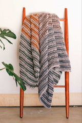 Crochet Kit - Woven Stripes Throw image 1 thumbnail