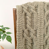 Knit Kit - The Beck Cable Throw image 2 thumbnail