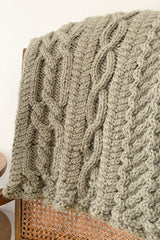 Knit Kit - The Beck Cable Throw image 1 thumbnail