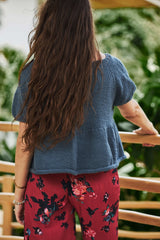 Knit Kit - Hibiscus Ruffle Tee image 2 thumbnail