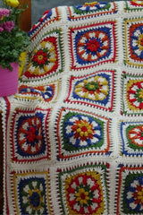 Crochet Kit - Grandma’s Garden Afghan image 1 thumbnail