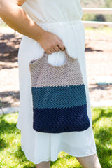 Crochet Kit - Striped Tote Bag image 1 thumbnail