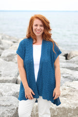Crochet Kit - Tidal Wave Ruana image 1 thumbnail