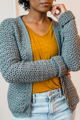 Crochet Kit - Toni Cuffed Cardi image 2 thumbnail
