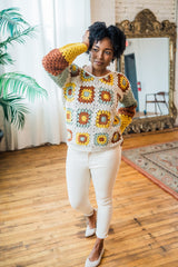 Crochet Kit - Joan Granny Sweater image 1 thumbnail