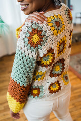 Crochet Kit - Joan Granny Sweater image 2 thumbnail