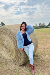 Crochet Kit - Faux Fleece Cardi image 1 thumbnail