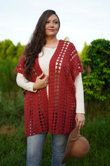 Crochet Kit - Rosebud Dreamer Ruana image 2 thumbnail