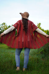 Crochet Kit - Rosebud Dreamer Ruana image 3 thumbnail