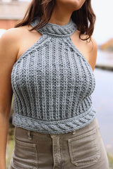 Knit Kit - Blue Point Halter image 1 thumbnail