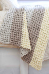 Crochet Kit - Winterscape Waffle Stitch Blanket image 1 thumbnail