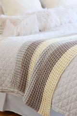 Crochet Kit - Winterscape Waffle Stitch Blanket image 2 thumbnail