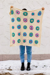 Crochet Kit - Flower Market Baby Blanket image 1 thumbnail