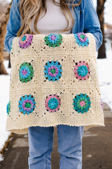 Crochet Kit - Flower Market Baby Blanket image 2 thumbnail