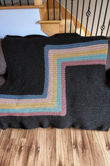 Crochet Kit - Retro Stripes Blanket image 1 thumbnail