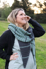 Crochet Kit - Mint Chip Shawl image 1 thumbnail